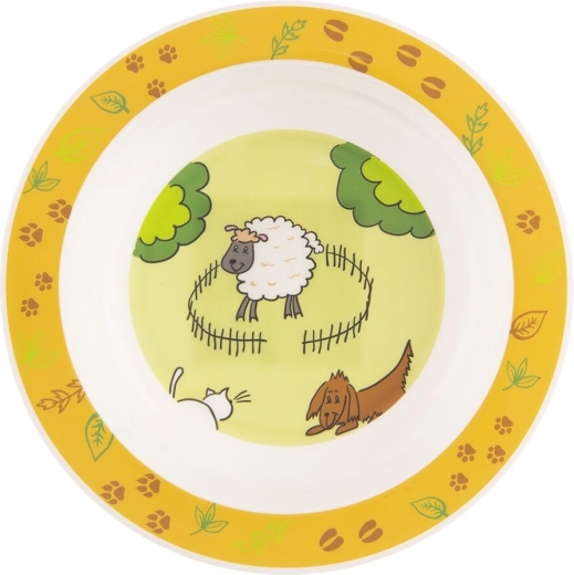 Plato hondo infantil granja 16 cm