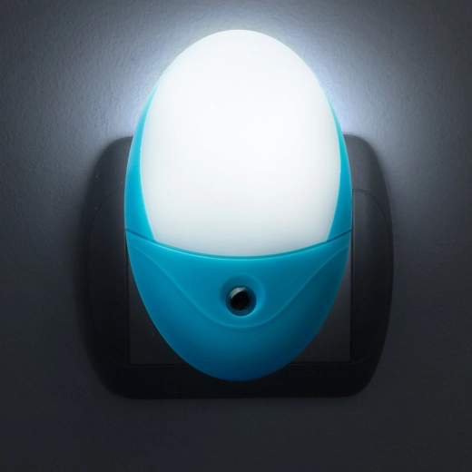 Luz LED nocturna de orientación Phenom con sensor de luz, azul