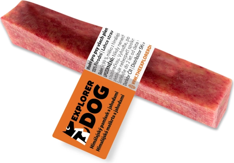 Explorer dog premio dental masticable de queso himalayo con fresas talla M