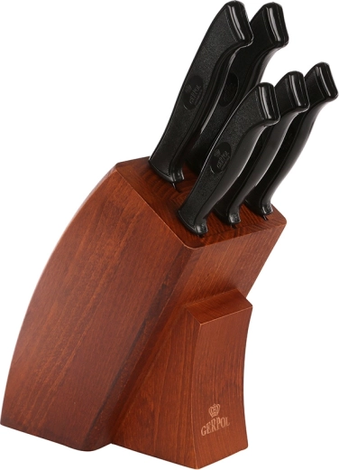 Onyks juego de 5 cuchillos de cocina en bloque de madera