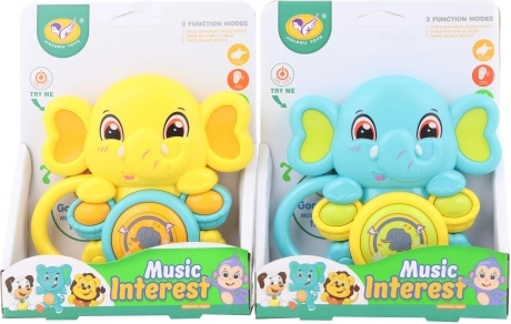 Elefantito musical para bebés a pilas