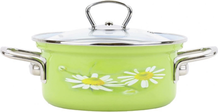 Cazo BELIS Daisy 16 cm con tapa de cristal 1,4 l