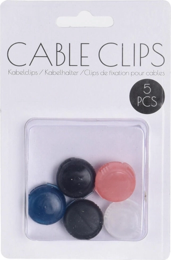 Organizador de cables – soportes autoadhesivos (5 uds.)