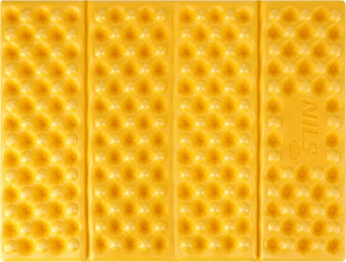 Asiento plegable de espuma con capa reflectante de aluminio NILS Camp amarillo
