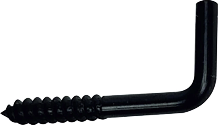 Grapa con tornillo 17 × 40 mm, negra, 10 uds