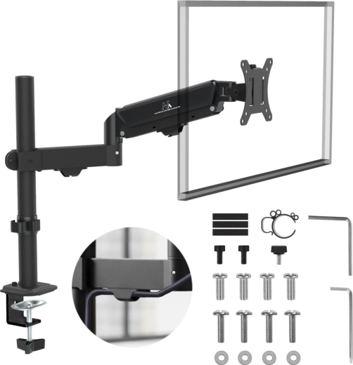 soporte de monitor con muelle de gas 17–32" con capacidad de carga 2–10 kg