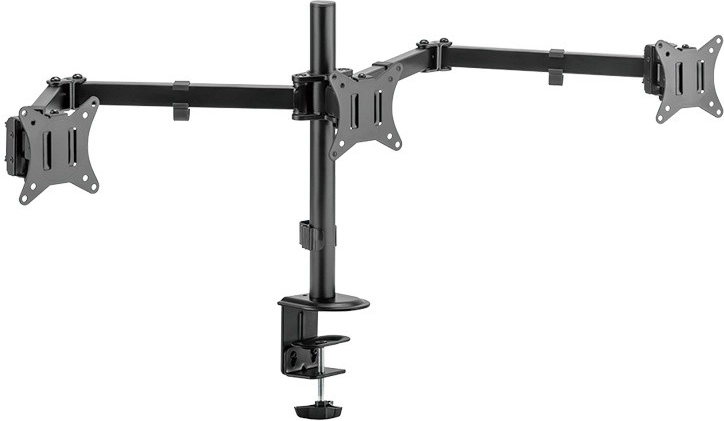 Soporte para 3 monitores de 17–27 pulgadas