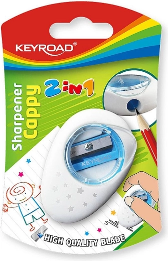 Sacapuntas con goma KEYROAD Cappy 2 en 1