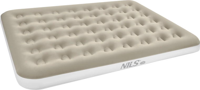 NILS Camp colchón inflable beige 203 × 152 × 22 cm