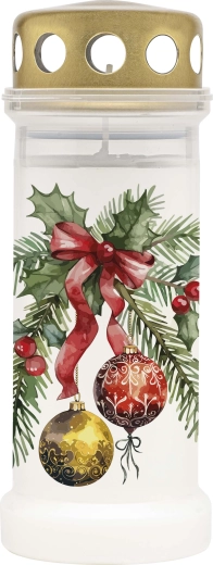 Velas votivas navideñas Bolsius blancas, 4 días