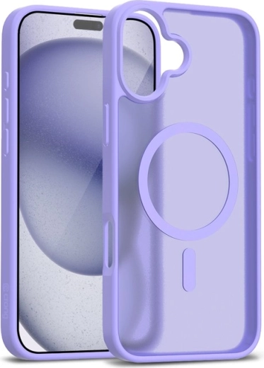 Funda magnética híbrida mate MagSafe para iPhone 17 – lavanda