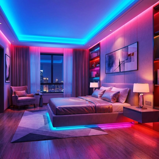 Tira LED RGB de 3 m con mando a distancia, IP65