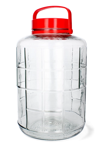 Recipiente de vidrio universal de 16 l con tapa de plástico