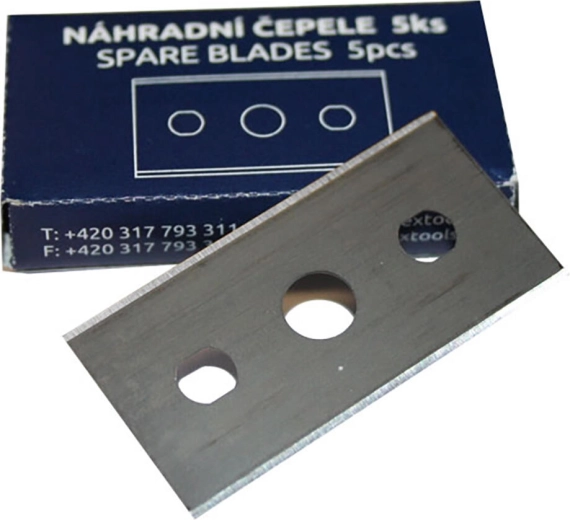 Cuchillas de repuesto para cepillo, 44 mm, Cr (5 uds)