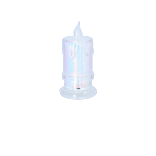Vela LED 4,5 × 9,5 cm semitransparente mezcla de diseños