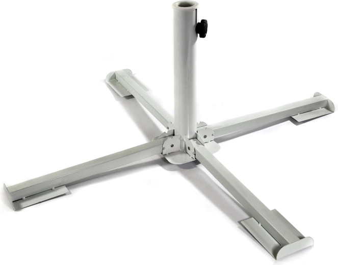 Base metálica para sombrilla – blanca