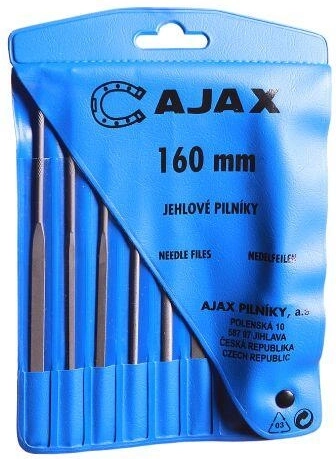 Juego de limas de aguja de 160 mm, 6 piezas – finura 2