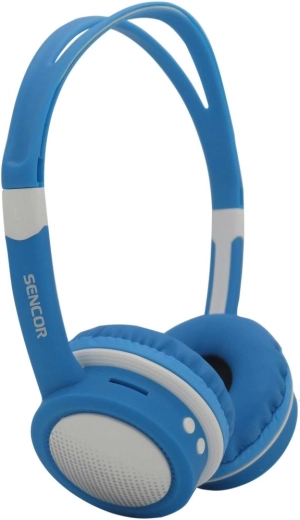 Auriculares inalámbricos infantiles SENCOR SEP 702BT azul y blanco