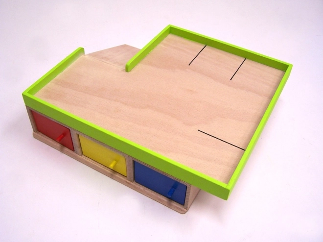 Garaje de madera para 9 cochecitos