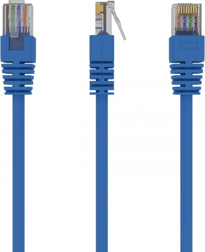 Cable de red patch Cat 5e UTP de 0,25 m, azul