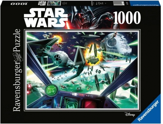 Puzzle Ravensburger Star Wars: cabina de X-Wing 1000 piezas
