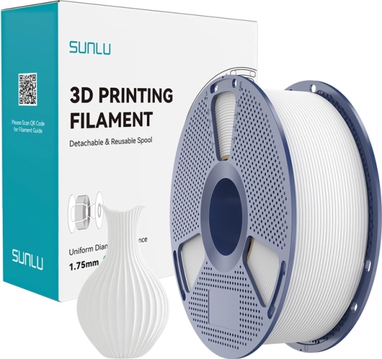 Sunlu PLA Classic filamento blanco 1,75 mm – 1 kg