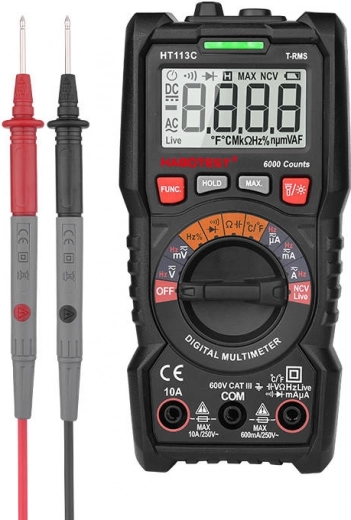 Multímetro digital HABOTEST HT113C con NCV y True RMS