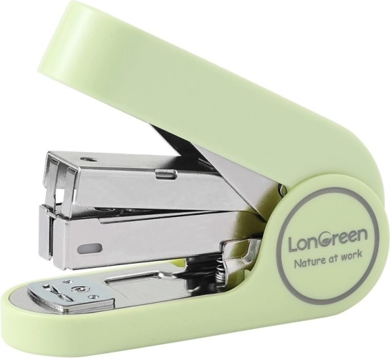 Grapadora Deli LonGreen EM416 verde (hasta 25 hojas)