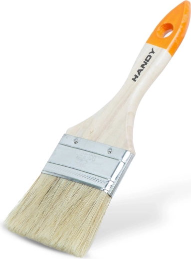 Brocha plana de pintor con mango de madera de 63 mm
