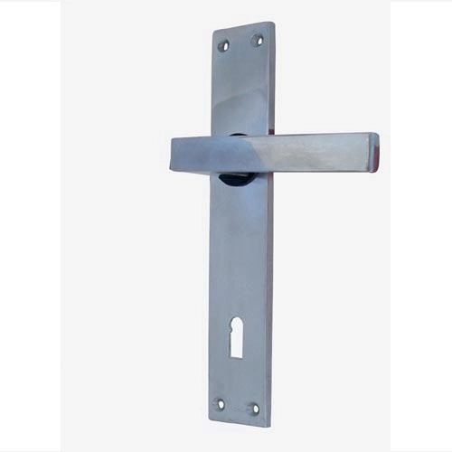 Manilla de puerta de aluminio con placa para llave