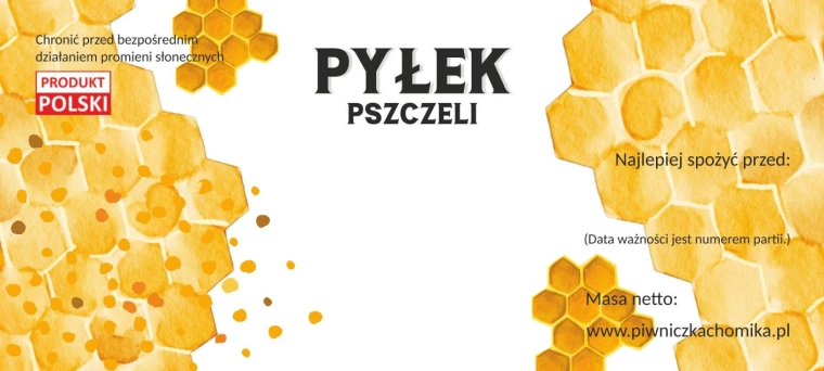 Juego de etiquetas para polen de abeja 116 × 50 mm, 100 uds.