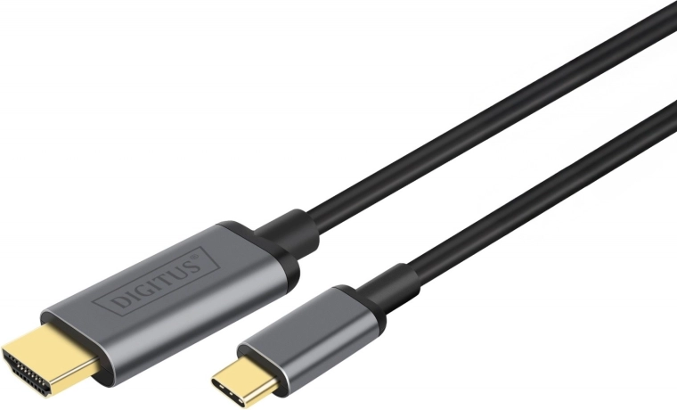 Cable adaptador HDMI 4K 30Hz a USB Tipo C 3.1 negro 1,8 m