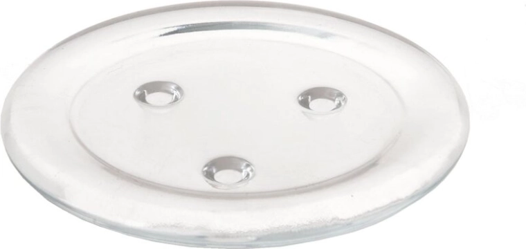 Base de vidrio para velas de 11 cm de diámetro