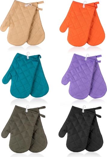 Agarraderas de cocina SOLID con asa, 27 × 17 cm, set de 2 uds., mix de colores