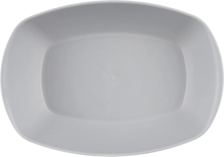 Plato de servir Sandy ovalado 25 × 15,5 cm gris