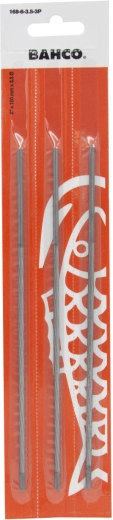 Lima redonda para cadenas – set de 3 piezas 6,3 mm BAHCO