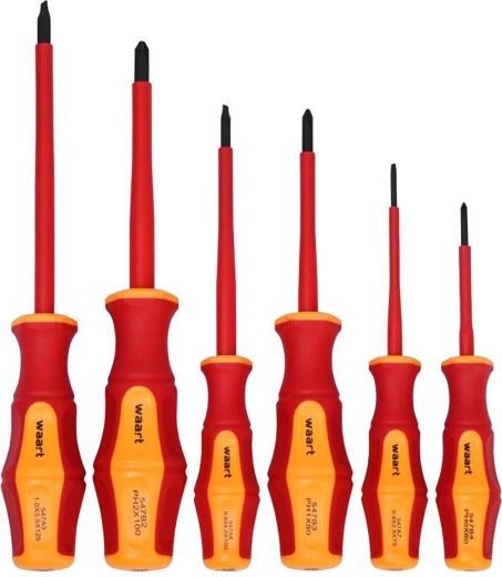 Juego de destornilladores eléctricos aislados de 6 piezas VDE 1000 V