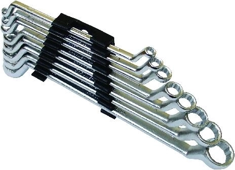 Juego de llaves combinadas acodadas FESTA 6–22 mm, 8 piezas
