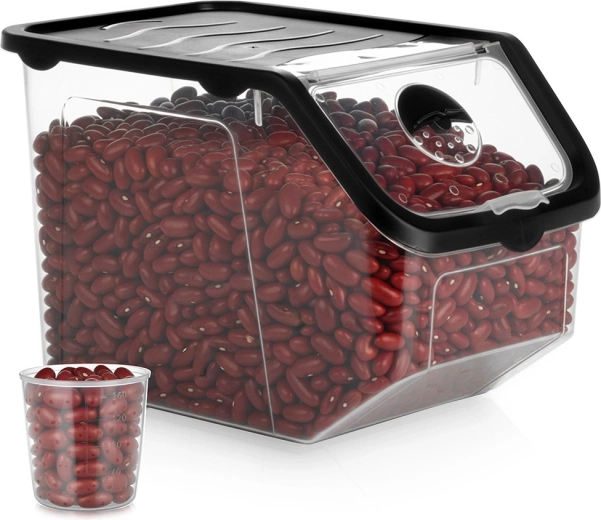 Caja transparente para verduras y frutas con tapa 12 l