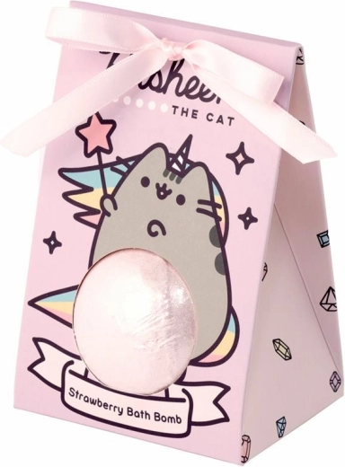 Pusheen The Cat bolas de baño efervescentes con aroma a fresa, 6×55 g