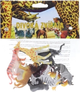 Animales salvajes set de plástico 10 uds en bolsa
