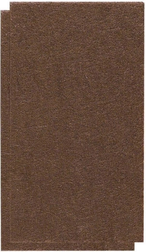 Almohadillas de fieltro autoadhesivas para muebles 100 × 60 mm, marrones (2 uds.)