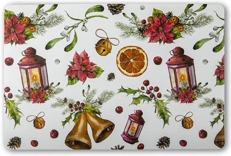 Mantel individual navideño de plástico TORO 28 × 43 cm