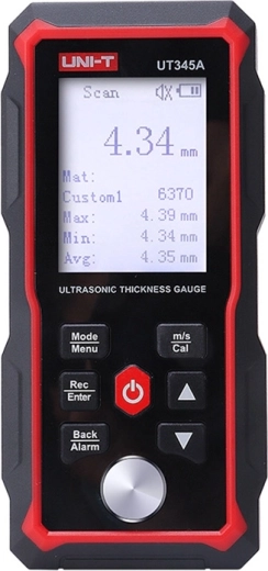 Medidor de espesor ultrasónico Uni-T UT345A