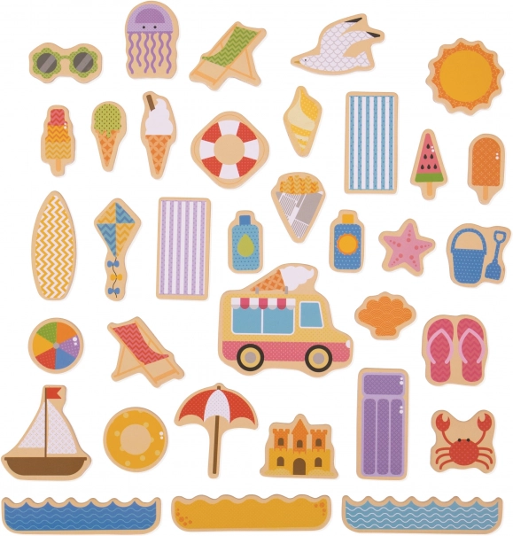 Bigjigs Toys imanes vacaciones junto al mar
