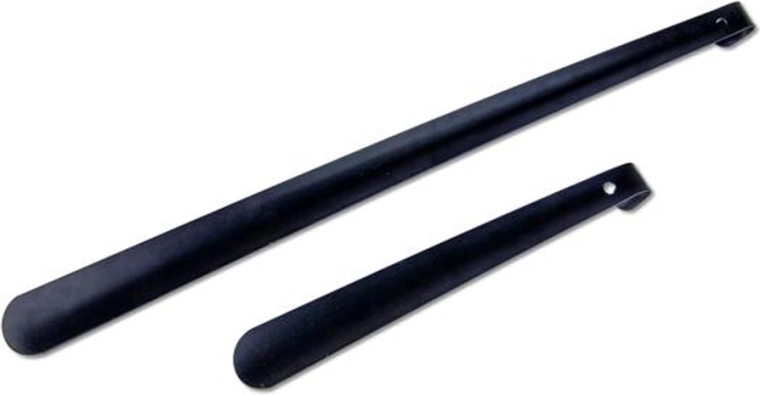 Calzadores metálicos para calzado, set de 2 uds – blanco/negro