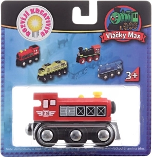 Locomotora de vapor Maxim – roja