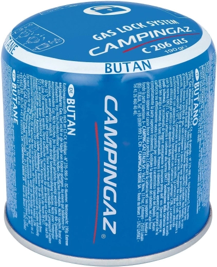 Cartucho Campingaz C206 GLS con válvula de seguridad Gas Lock