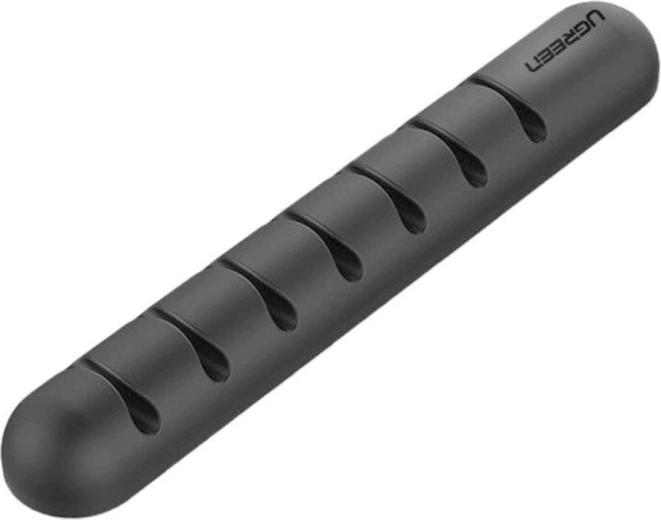 Organizador adhesivo de cables UGREEN LP114 con 7 ranuras, negro