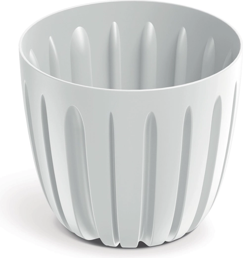 Maceta de plástico Wario 16,8 cm blanca